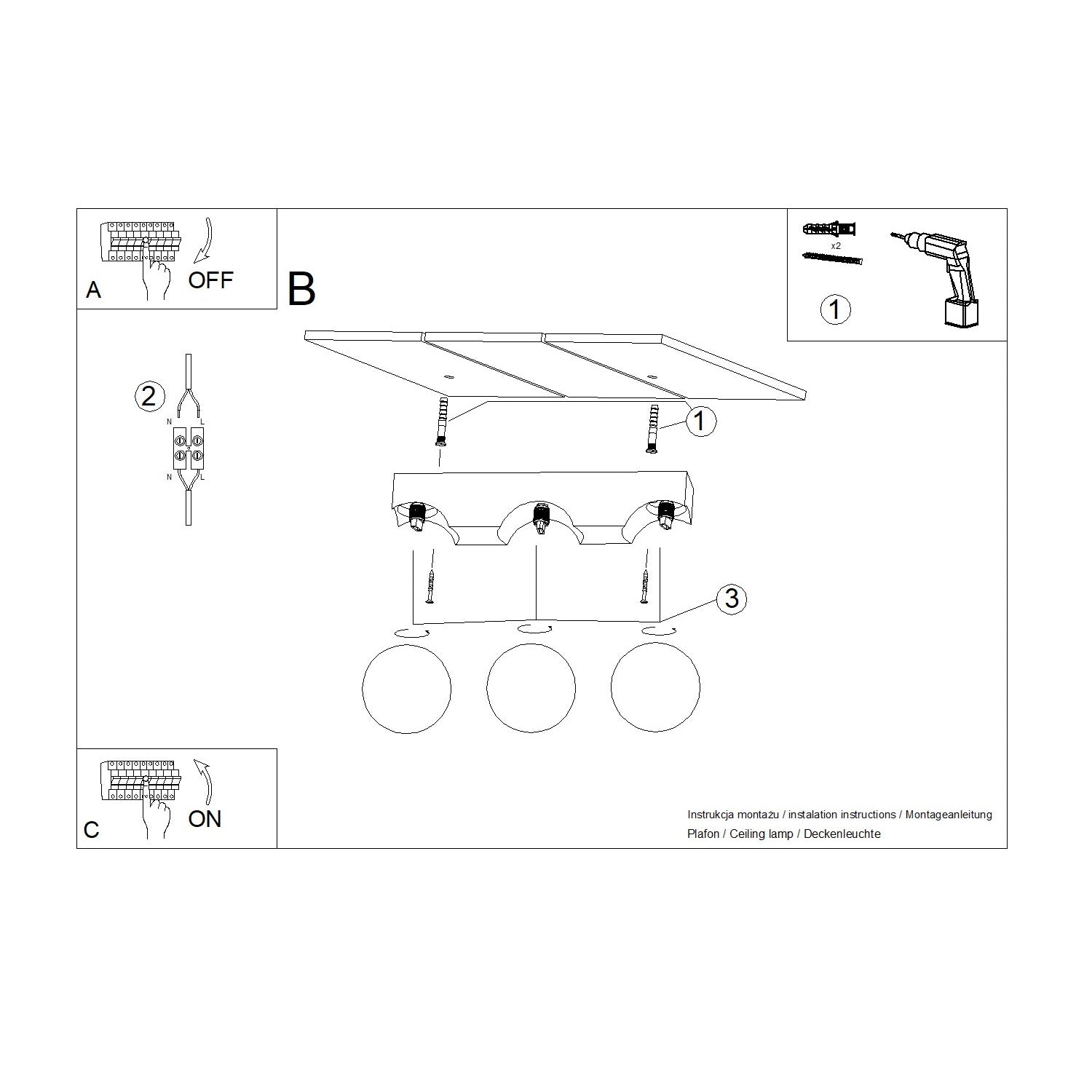 Loftslampe BULBO 3 - Billede 10