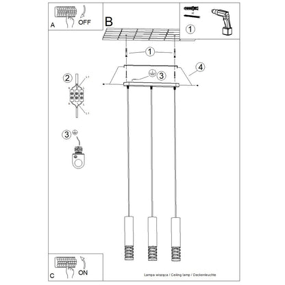 Pendellampe LAMI 3L - Billede 9