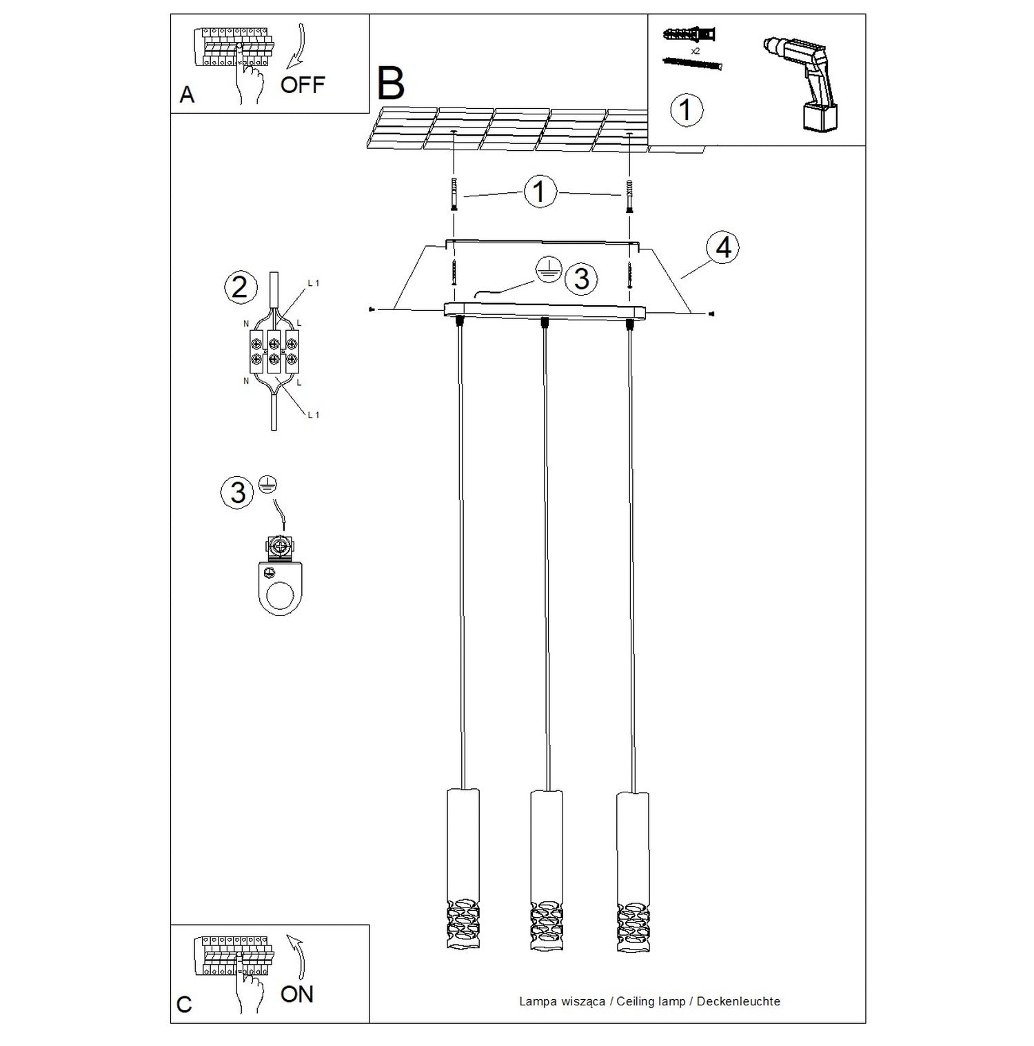Pendellampe LIRO 3L - Billede 11