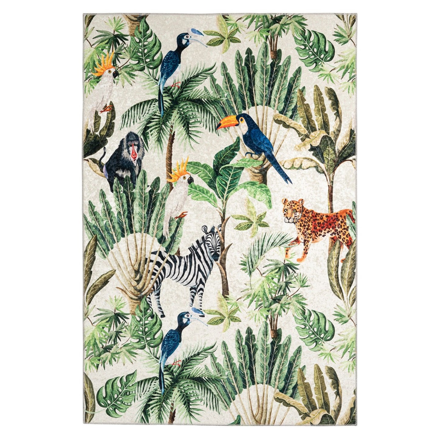 Exus 223 Tæppe Tropisk Jungledesign - Hovedbillede