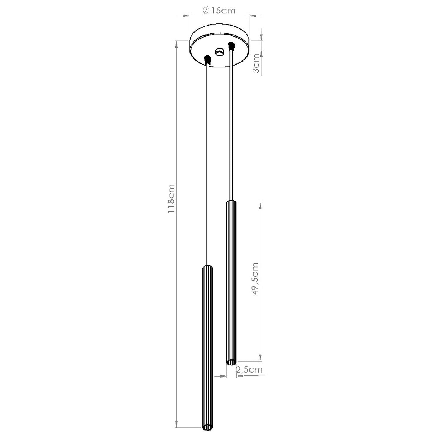 Pendellampe ARCHE 2P - Billede 11