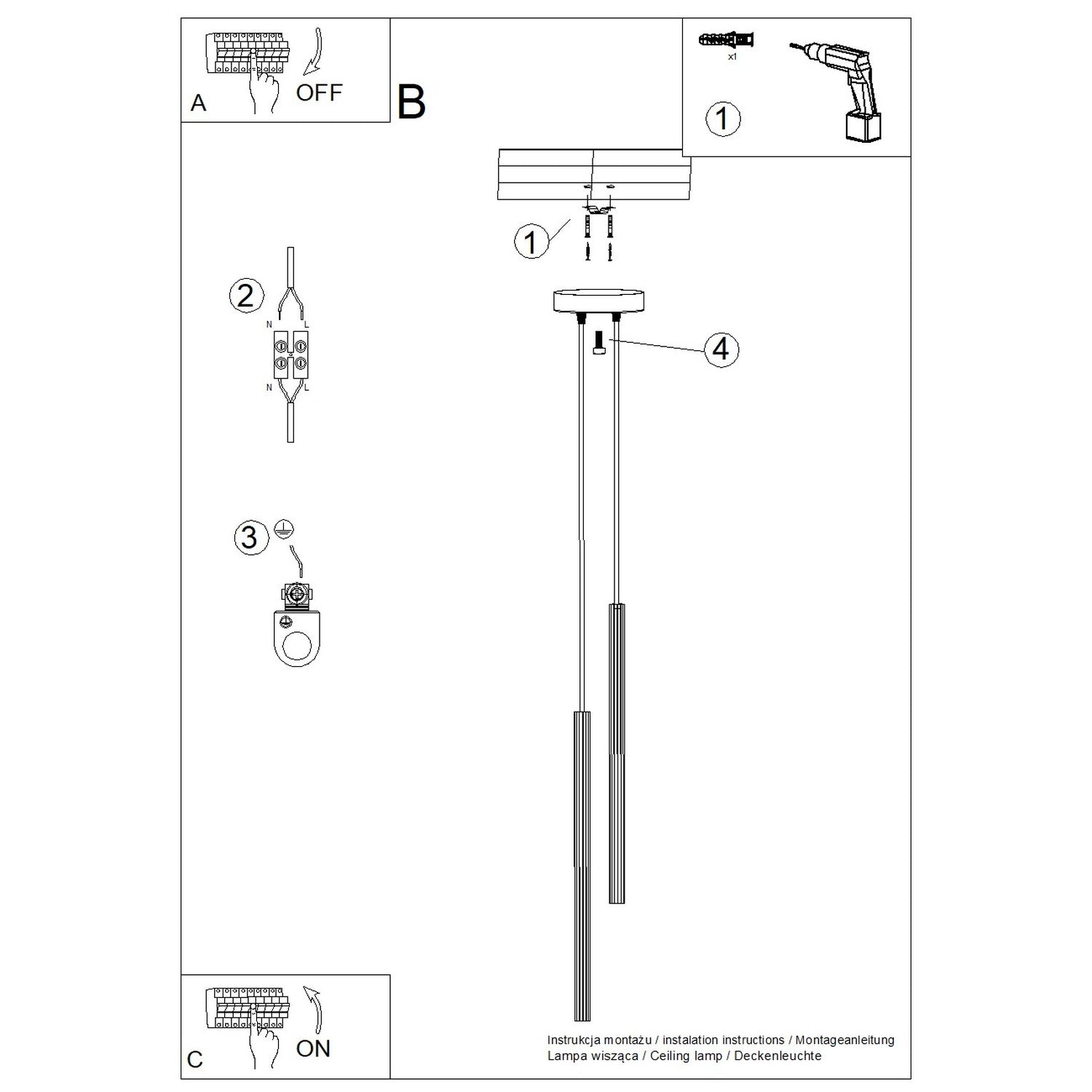 Pendellampe ARCHE 2P - Billede 12