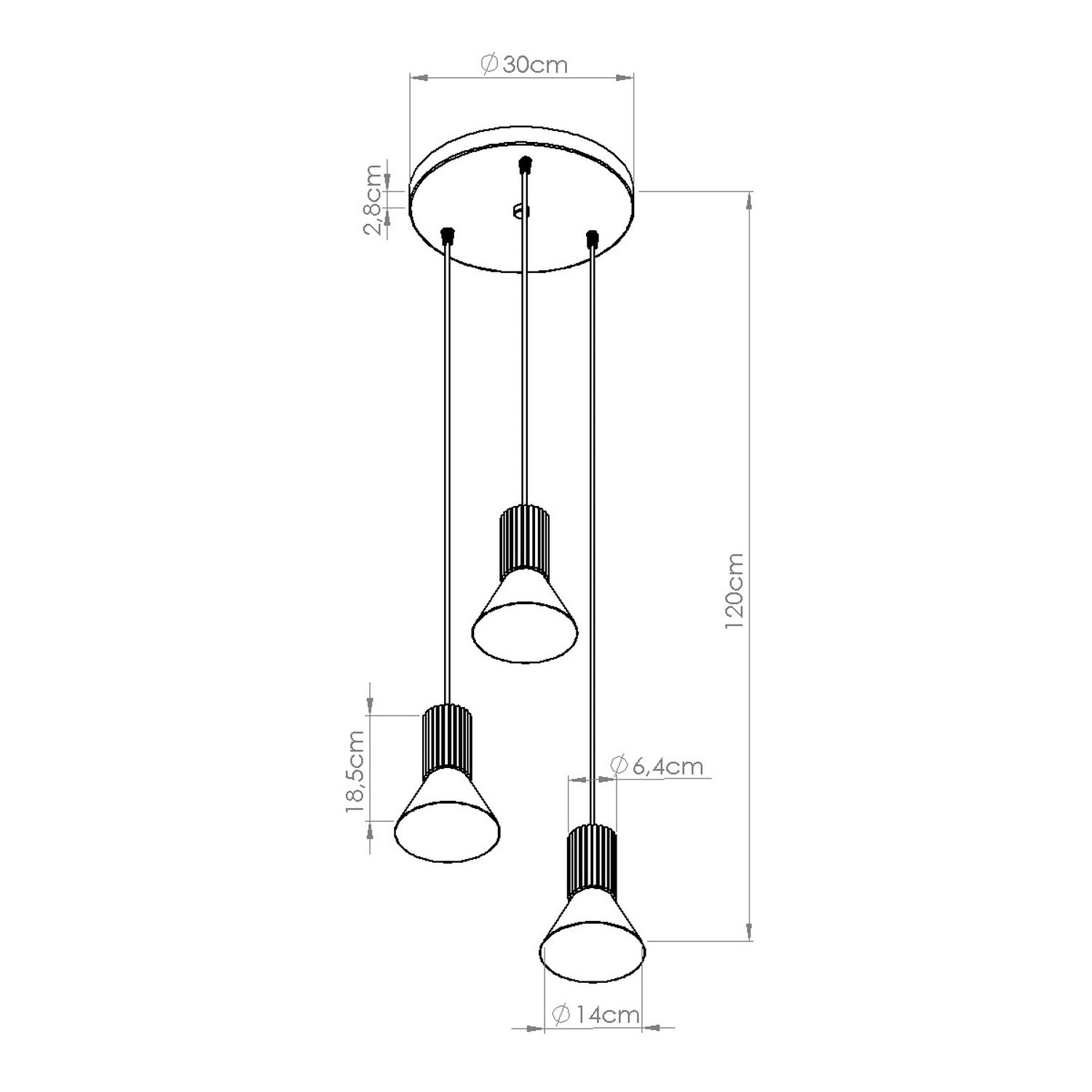 Pendellampe ESTRIA 3P - Billede 11