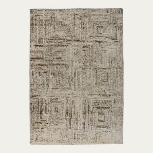 Napoli 537 Tæppe Minimalistisk Design I Creme - Hovedbillede