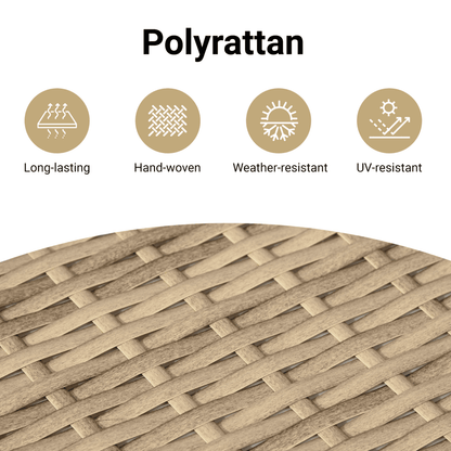 Sofasæt Til Haven 6 Dele Med Hynder Polyrattan - Billede 4