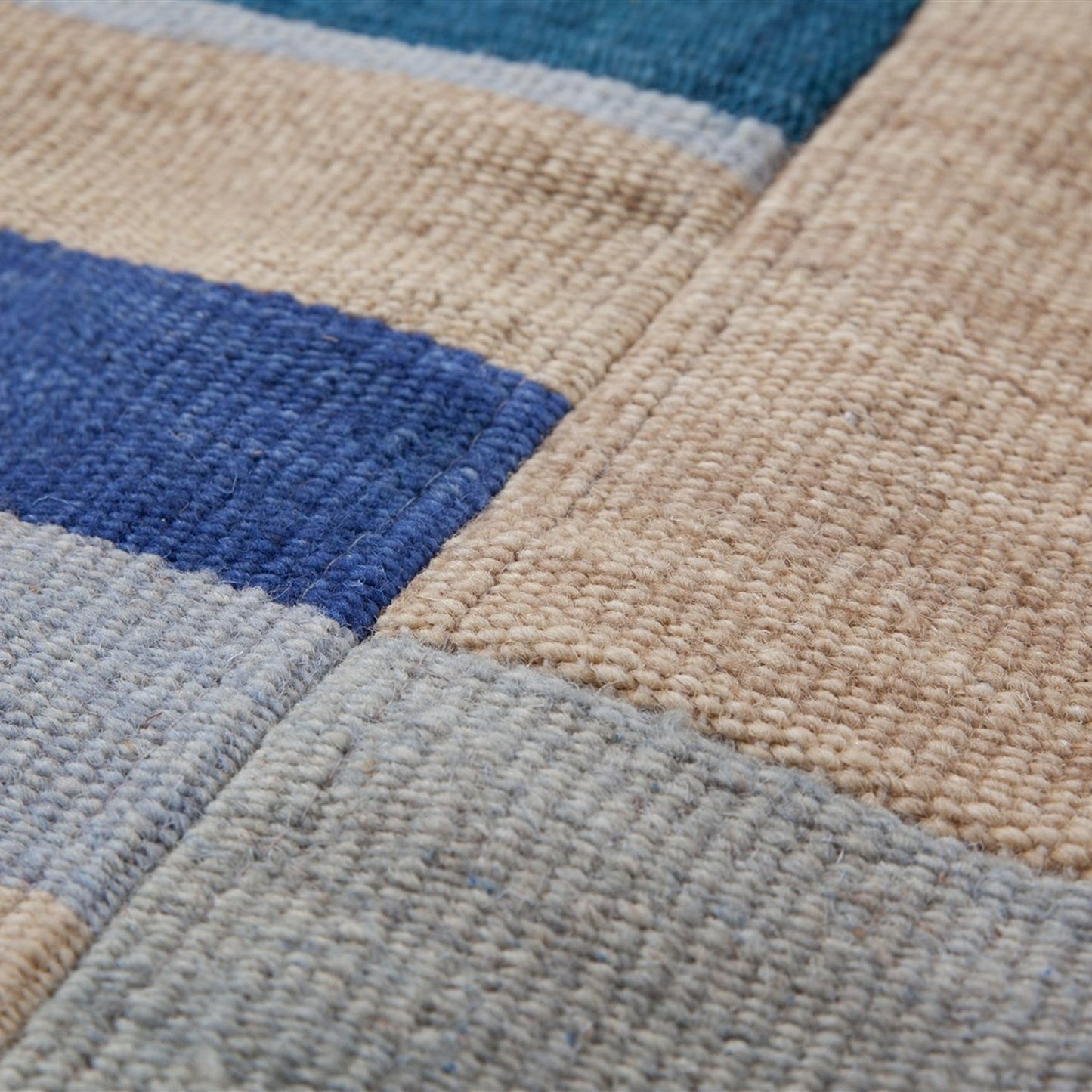 Radical 310 Tæppe Patchwork Design I Uld Og Bomuld - Billede 3