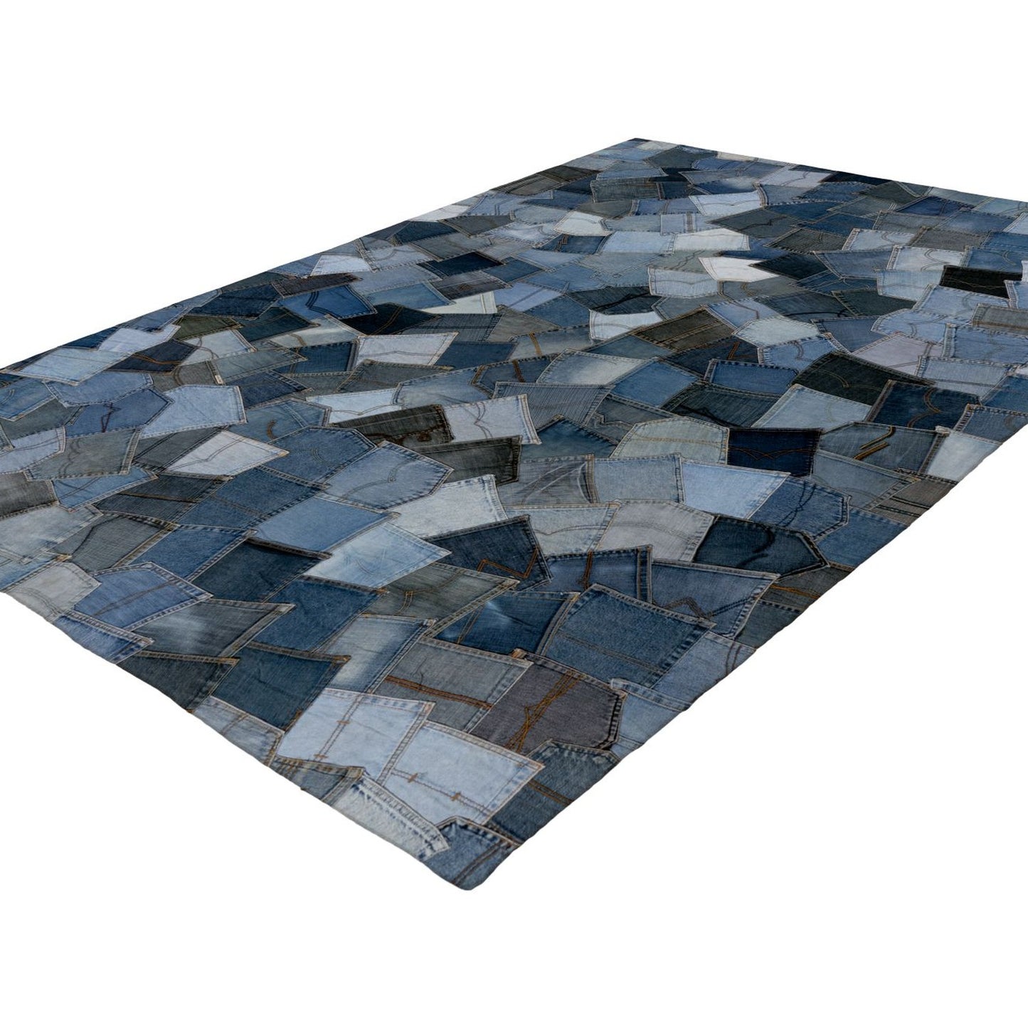 Urban Denim 490 Tæppe Med Patchwork Udtryk - Billede 2