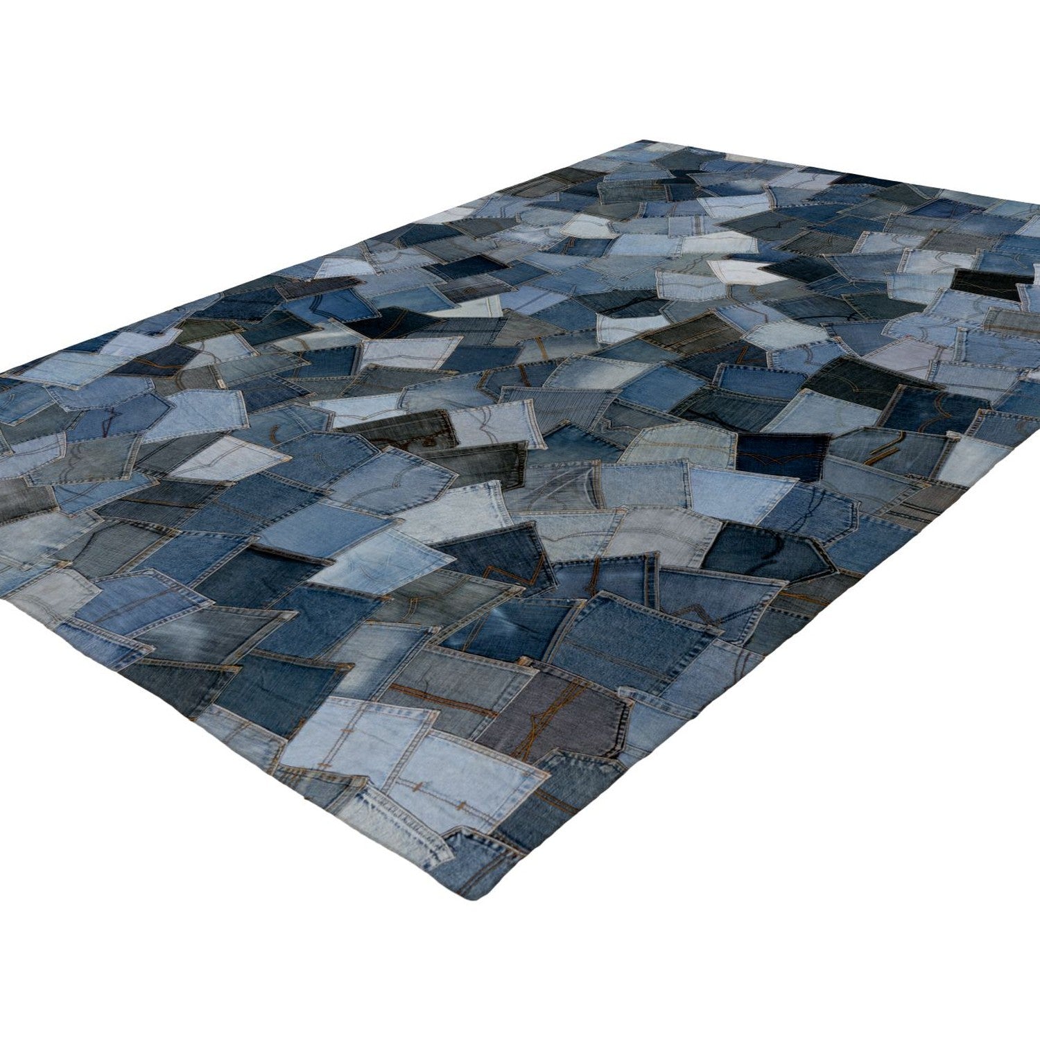 Urban Denim 490 Tæppe Med Patchwork Udtryk - Billede 2