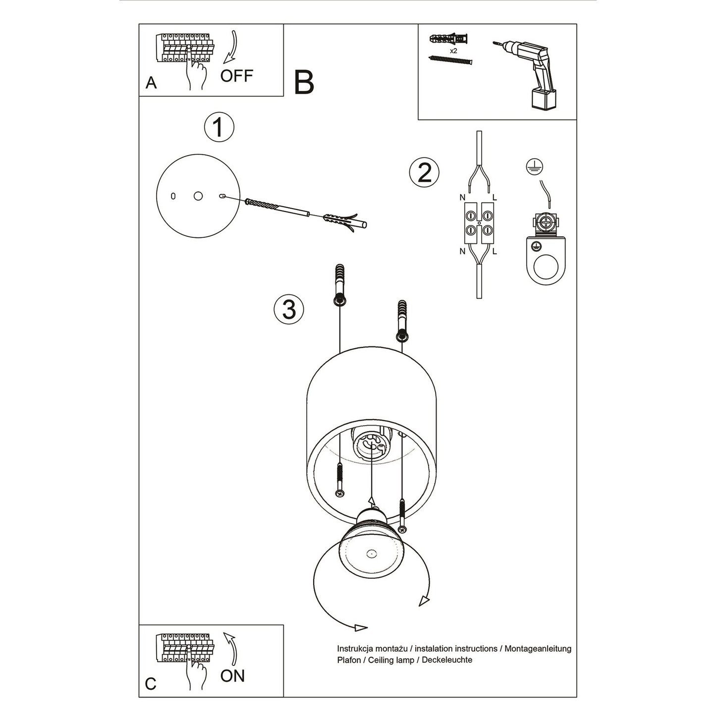 Loftlampe ORBIS 1 - Billede 11