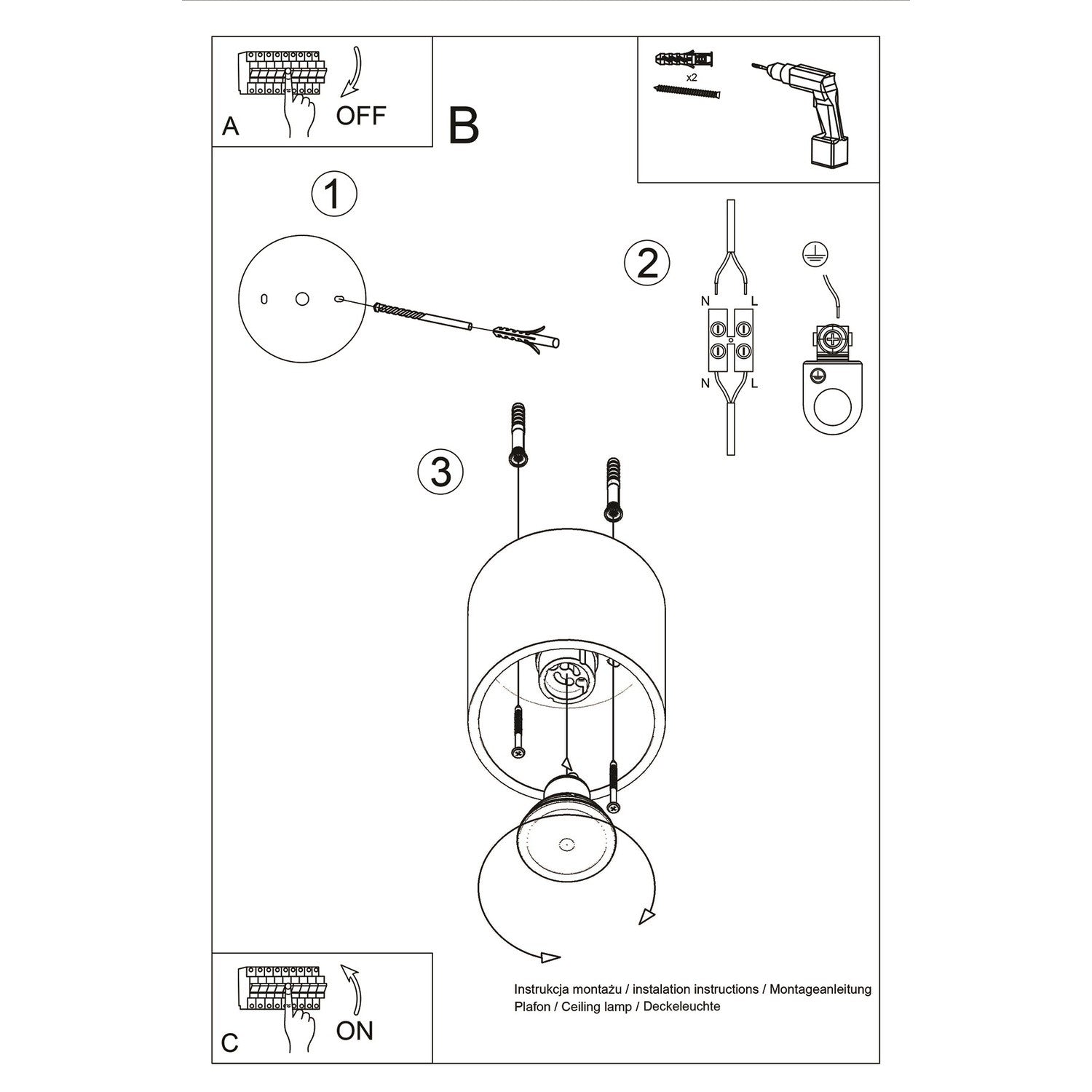 Loftlampe ORBIS 1 - Billede 11