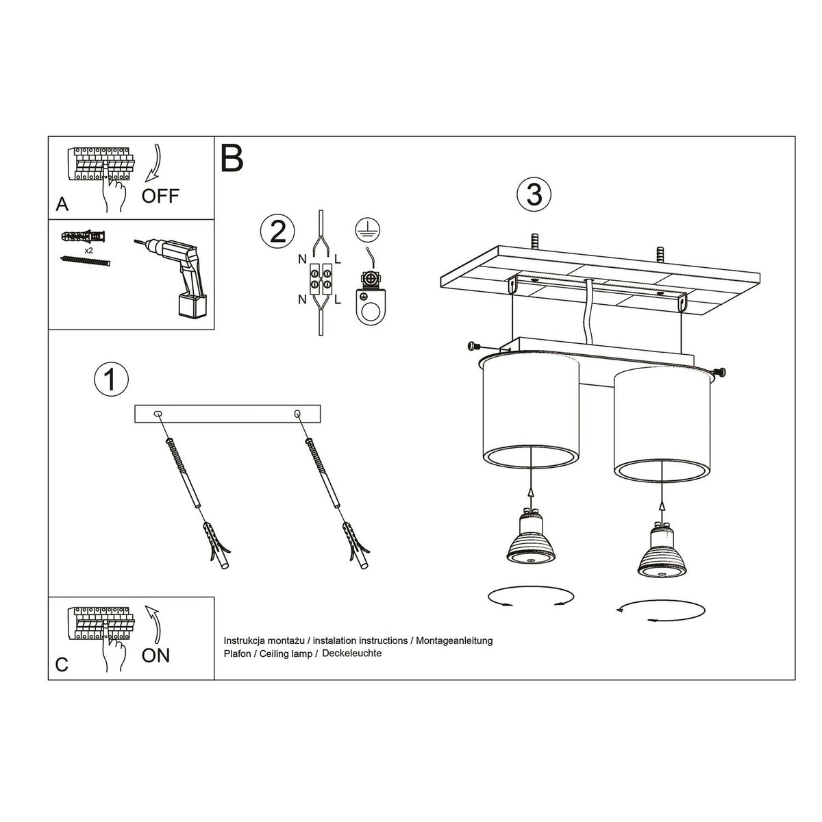 Loftlampe ORBIS 2 - Billede 6