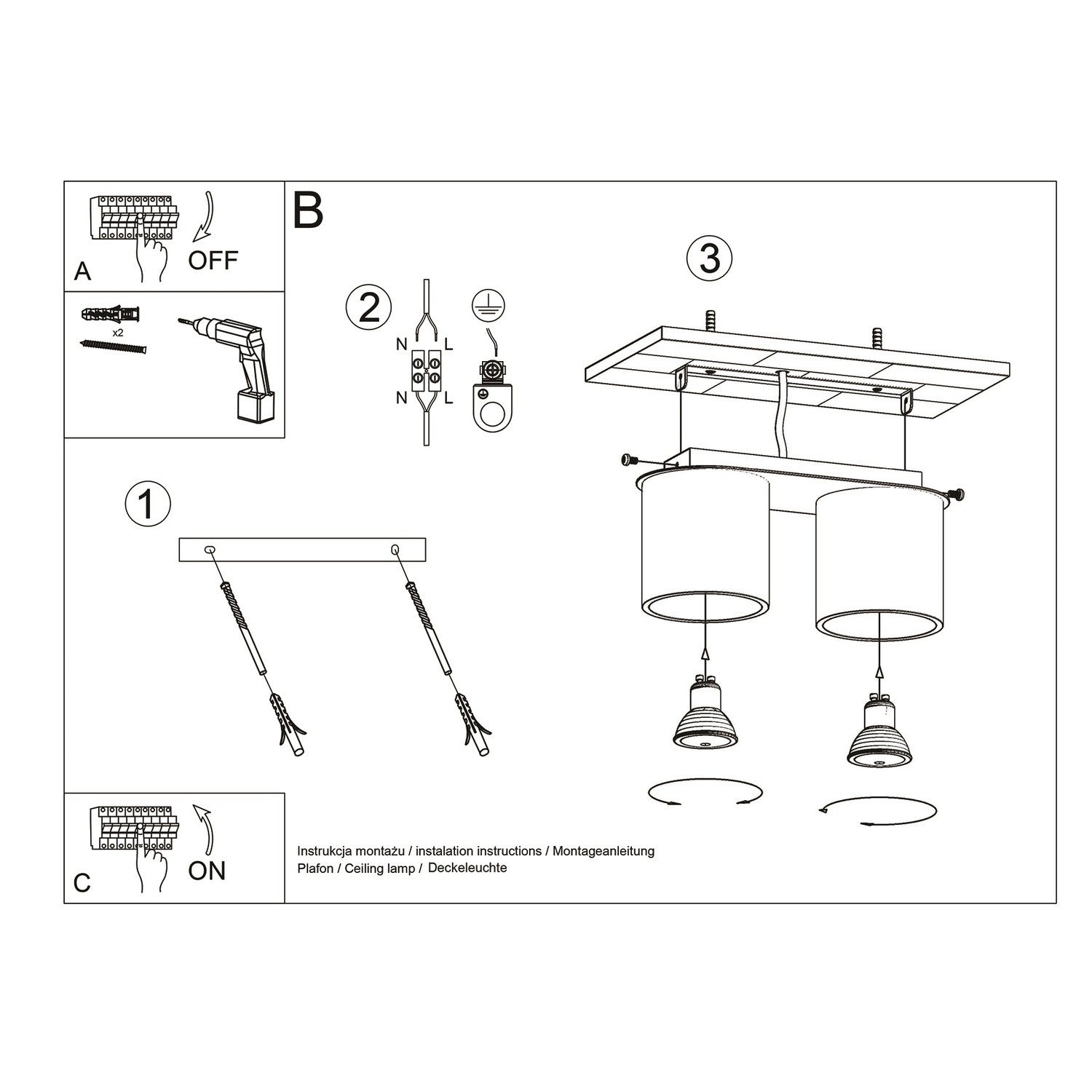 Loftlampe ORBIS 2 - Billede 6