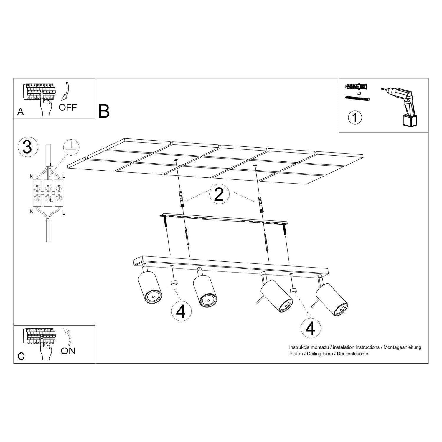 Loftlampe RING 4L - Billede 5