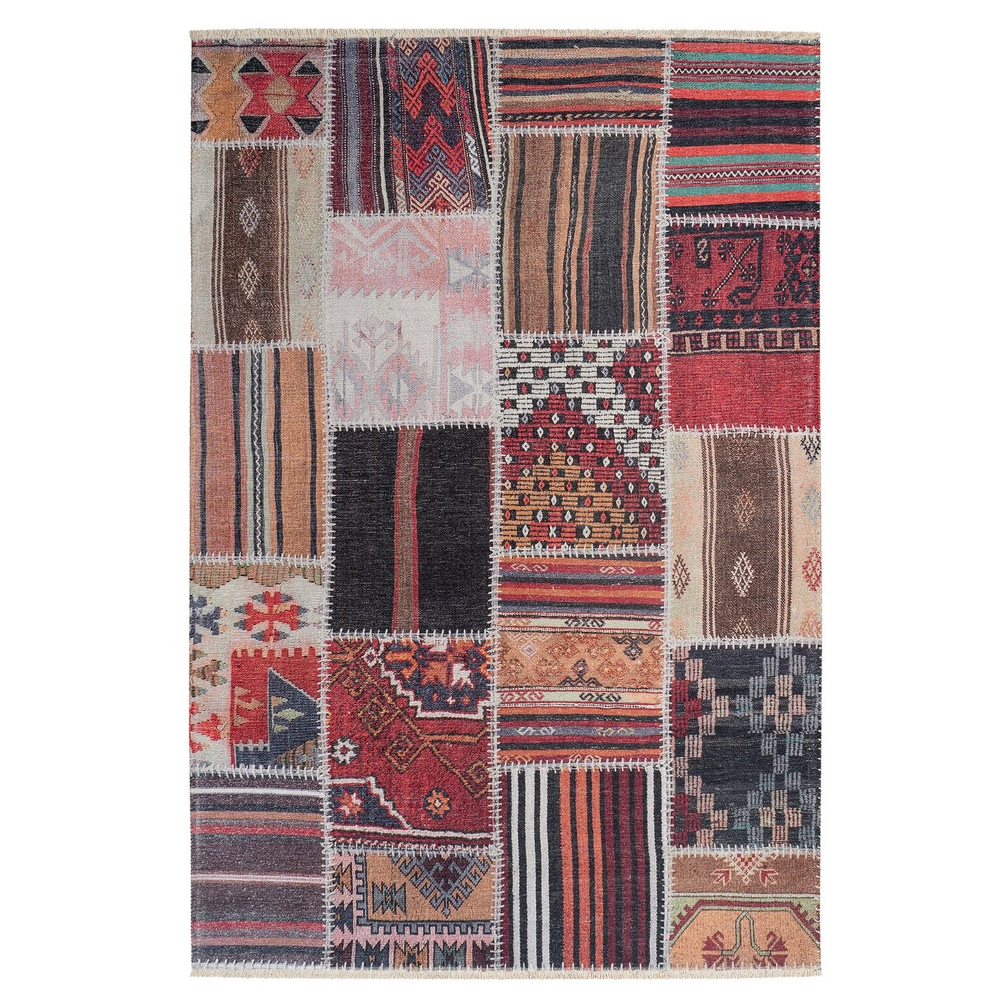 Atoil 273 Tæppe Patchwork Boho Design - Hovedbillede