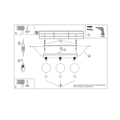 Loftlampe YOLI 3 - Billede 9
