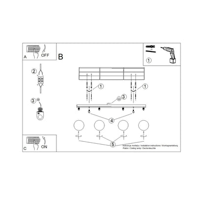 Loftlampe YOLI 4 - Billede 9