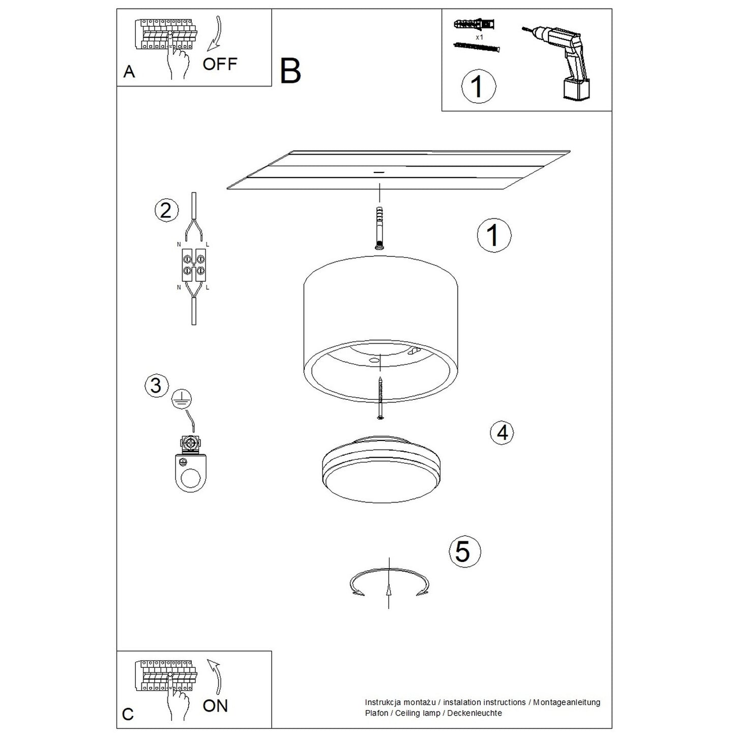 Loftlampe MODO 1 - Billede 9