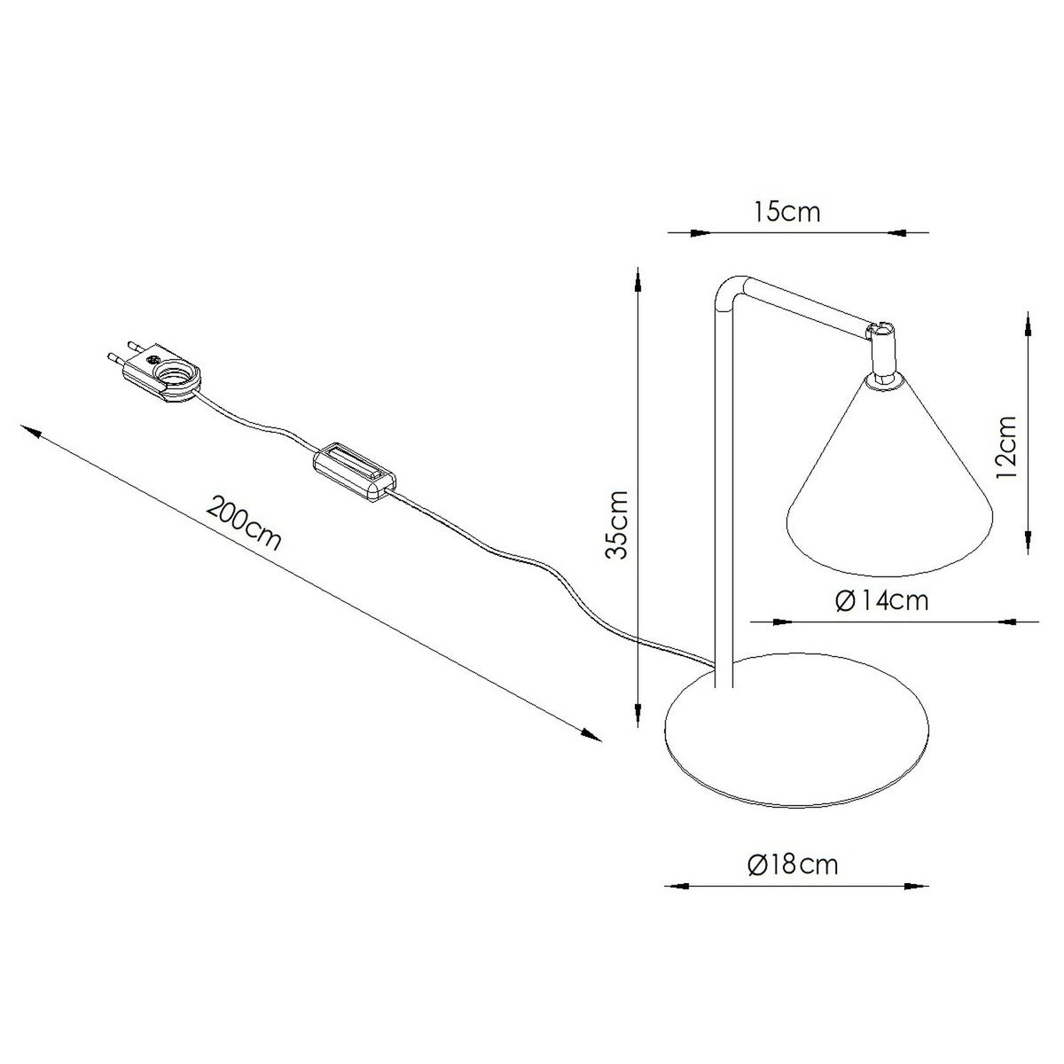 Skrivebordslampe NOX - Billede 9