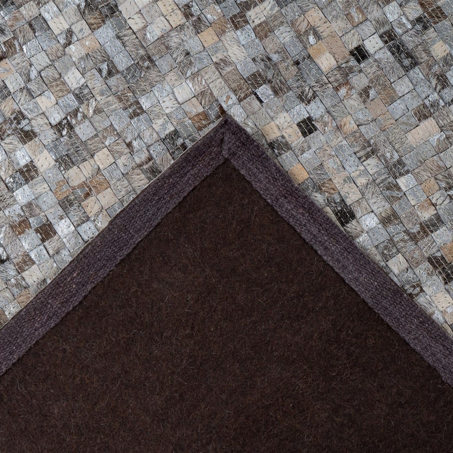 Finish 125 Lædertæppe Med Patchwork Udtryk - Billede 4