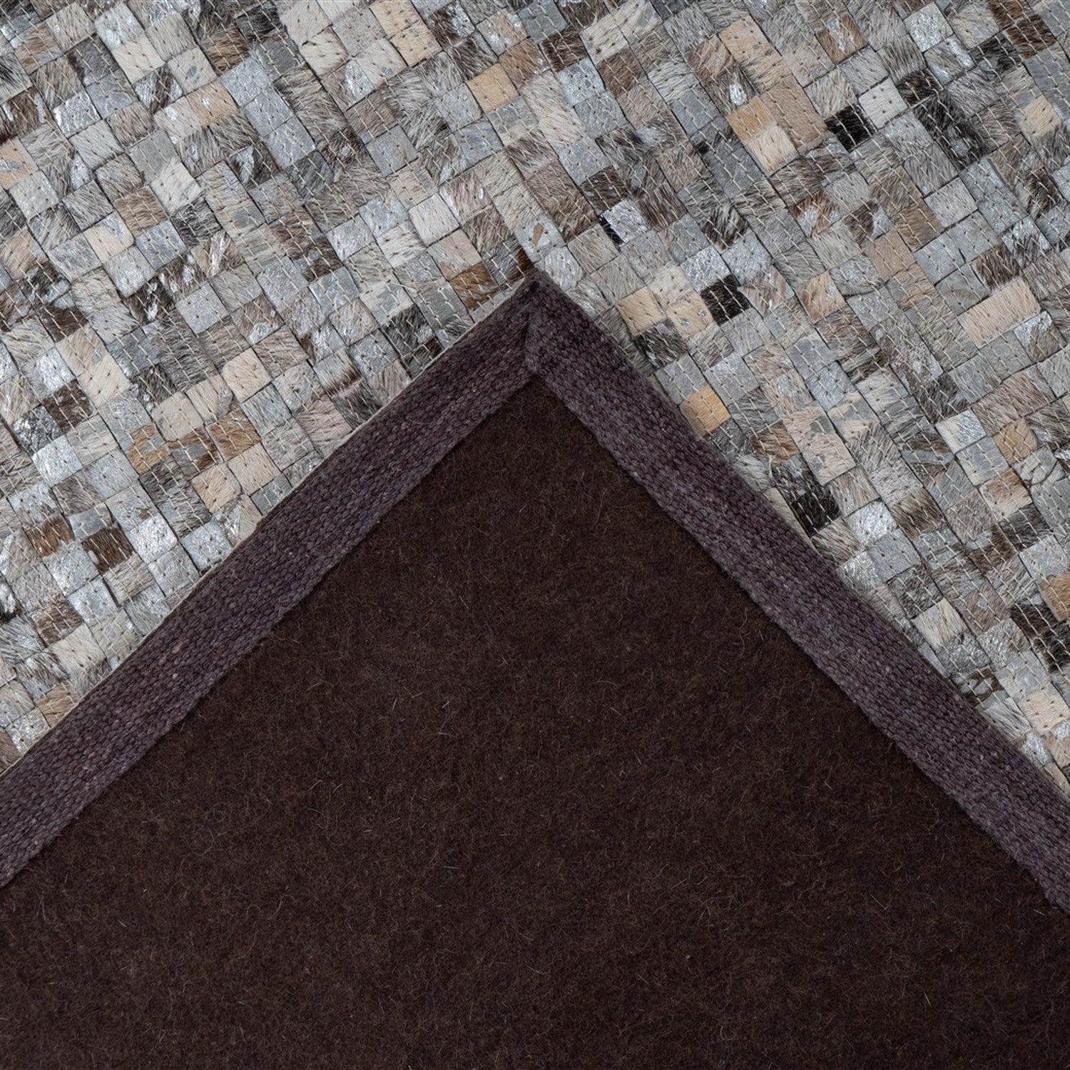 Finish 125 Lædertæppe Med Patchwork Udtryk - Billede 4