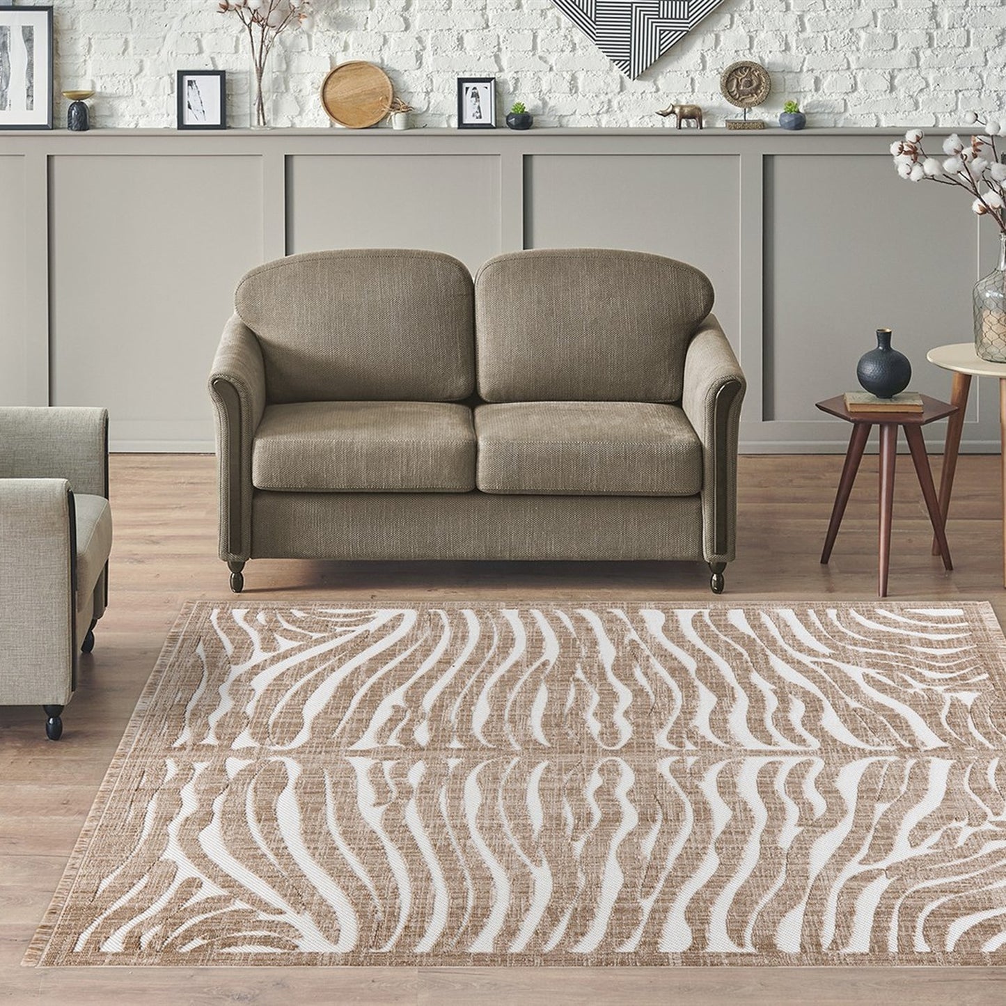 Sarai 325 Tæppe Med Grafisk Design - Billede 2