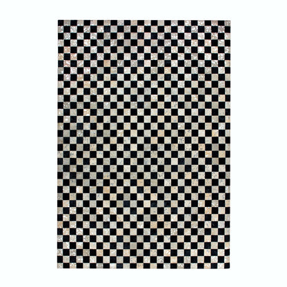 Rocket 210 Tæppe I Ægte Læder Med Patchwork Udtryk - Variant CZXI8-200-290