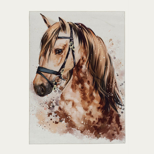 Sympathy Kids 246 Brown Beauty Børnetæppe Med Hestemotiv - Hovedbillede