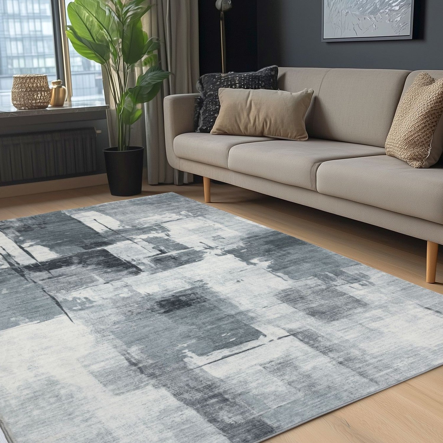 Elegantica 325 Tæppe Med Abstrakt Patchwork Udtryk - Billede 5