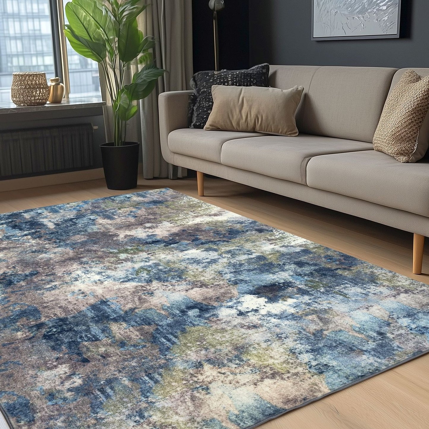Elegantica 326 Tæppe Med Abstrakt Akvareldesign - Billede 5
