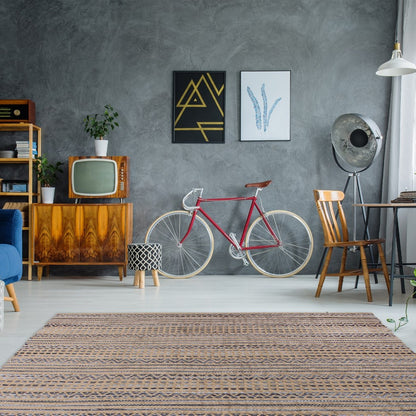 Sienna 710 Tæppe Håndlavet Fletdesign - Billede 2