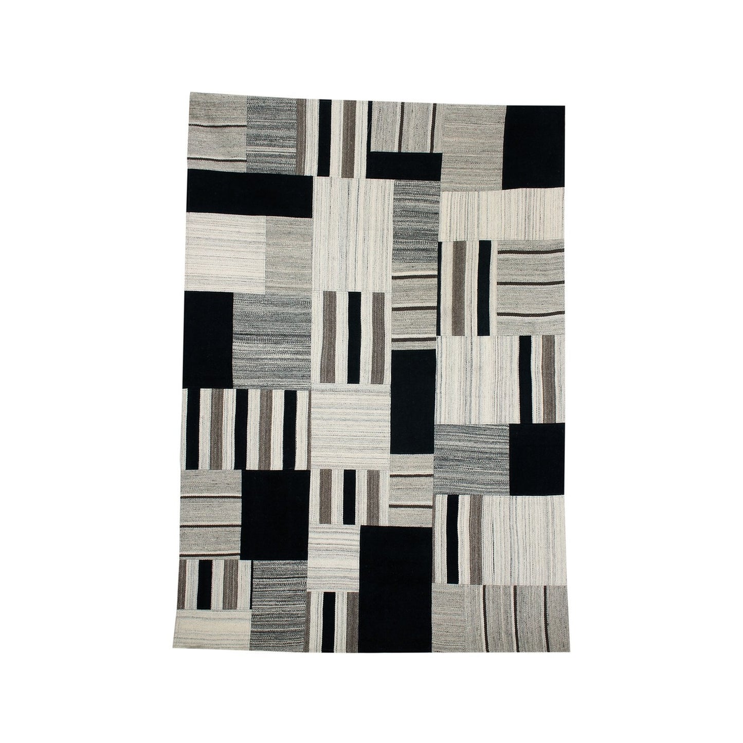 Radical 320 Tæppe Patchwork Udtryk I Uld Og Bomuld - Variant KLYQD-80-150