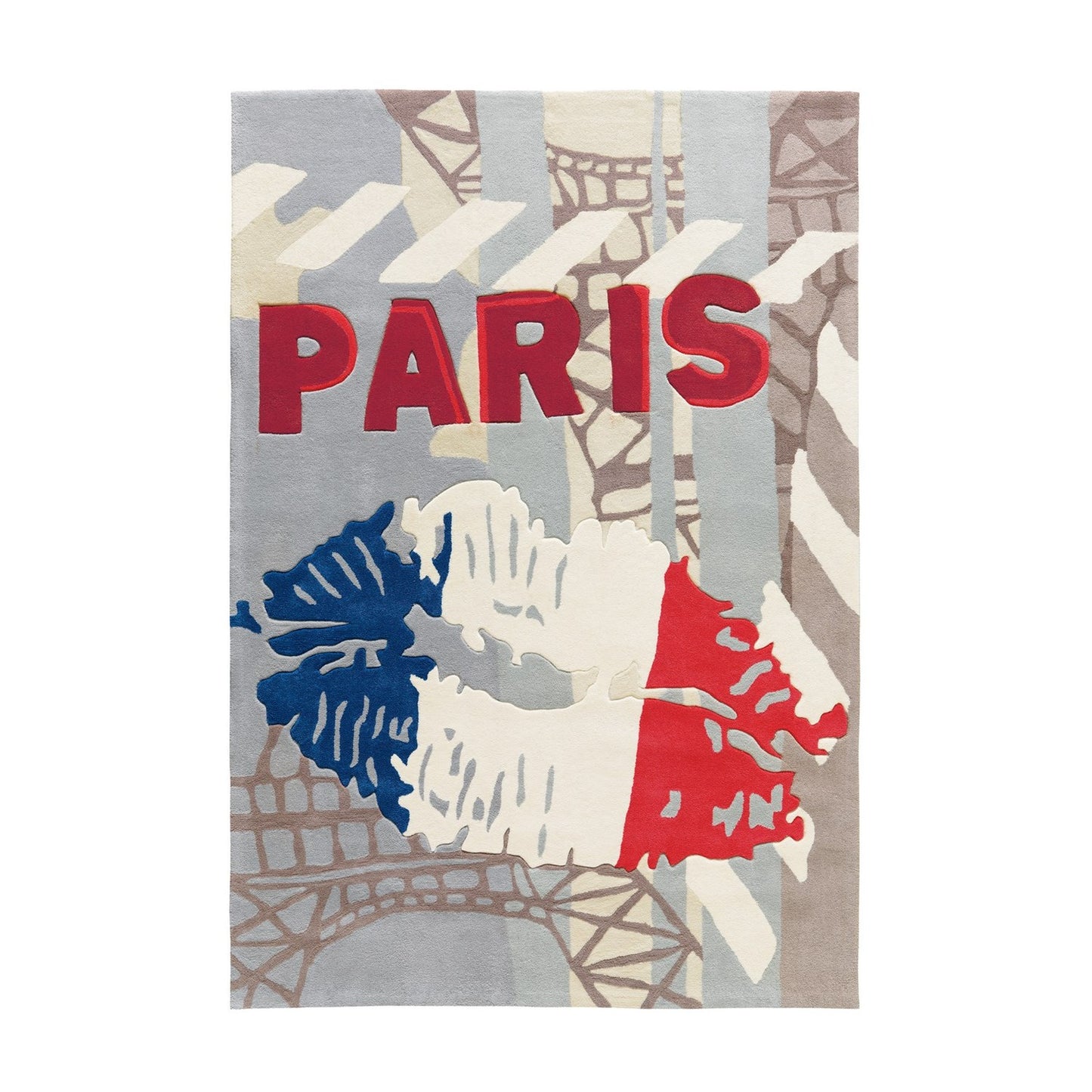 Joy 4203 Paris Tæppe Med Kort Luv Og Flerfarvet Motiv - Variant XTYRK-170-240