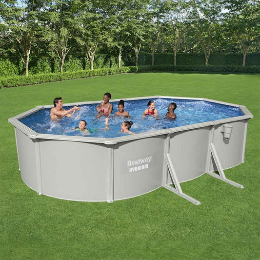 Bestway Hydrium Fritstående Pool 610X360X120 Cm Oval