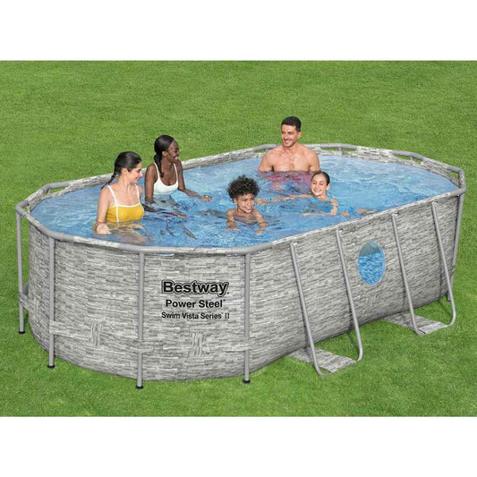 Bestway Power Steel Swimmingpoolsæt 427X250X100 Cm