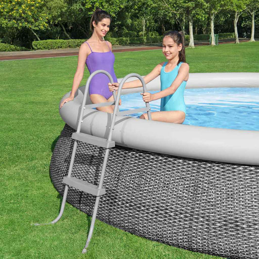 Bestway Poolstige Med 2 Trin Flowclear 84 Cm