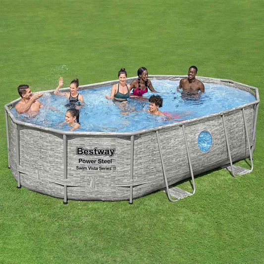 Bestway Swimmingpoolsæt Power Steel 488X305X107 Cm