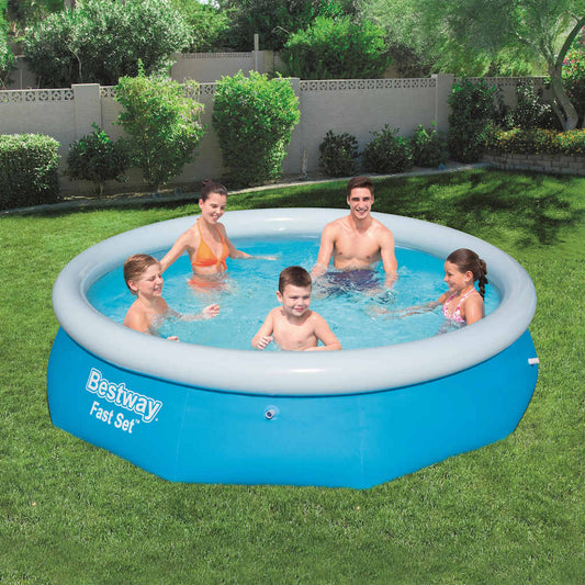 Bestway Fast Set Oppustelig Swimmingpool Rund 57266
