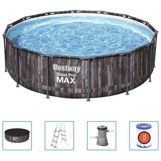 Bestway Steel Pro Max Swimmingpoolsæt Rund 427X107 Cm