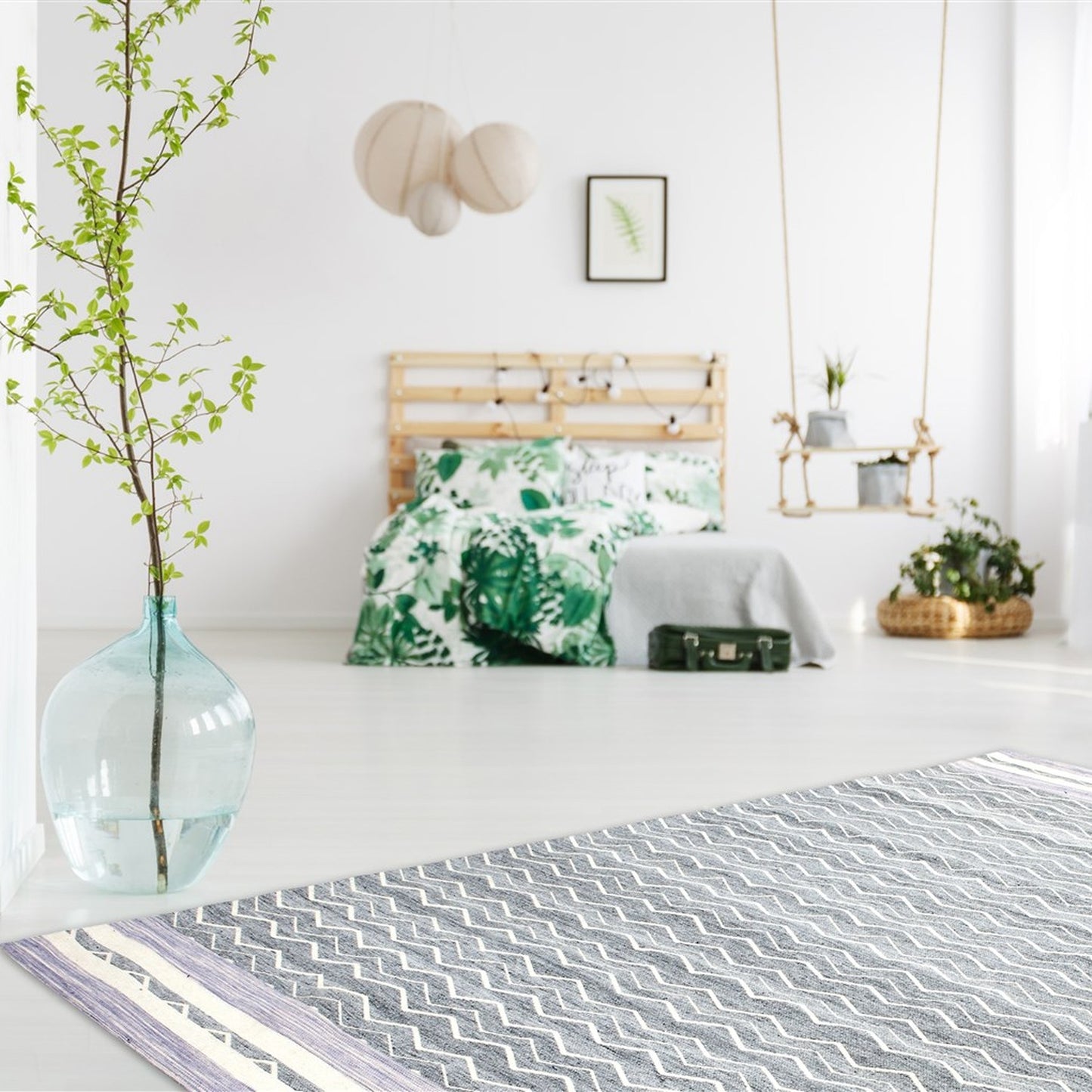 Mirage 110 Tæppe Med Jacquardmønster Lilla/grå - Billede 2