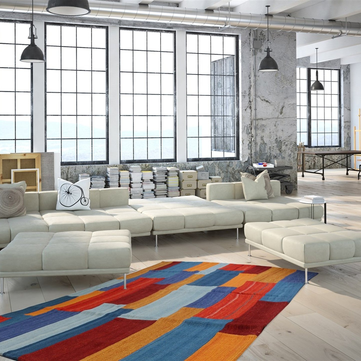 Radical 330 Tæppe I Patchwork Design - Billede 2