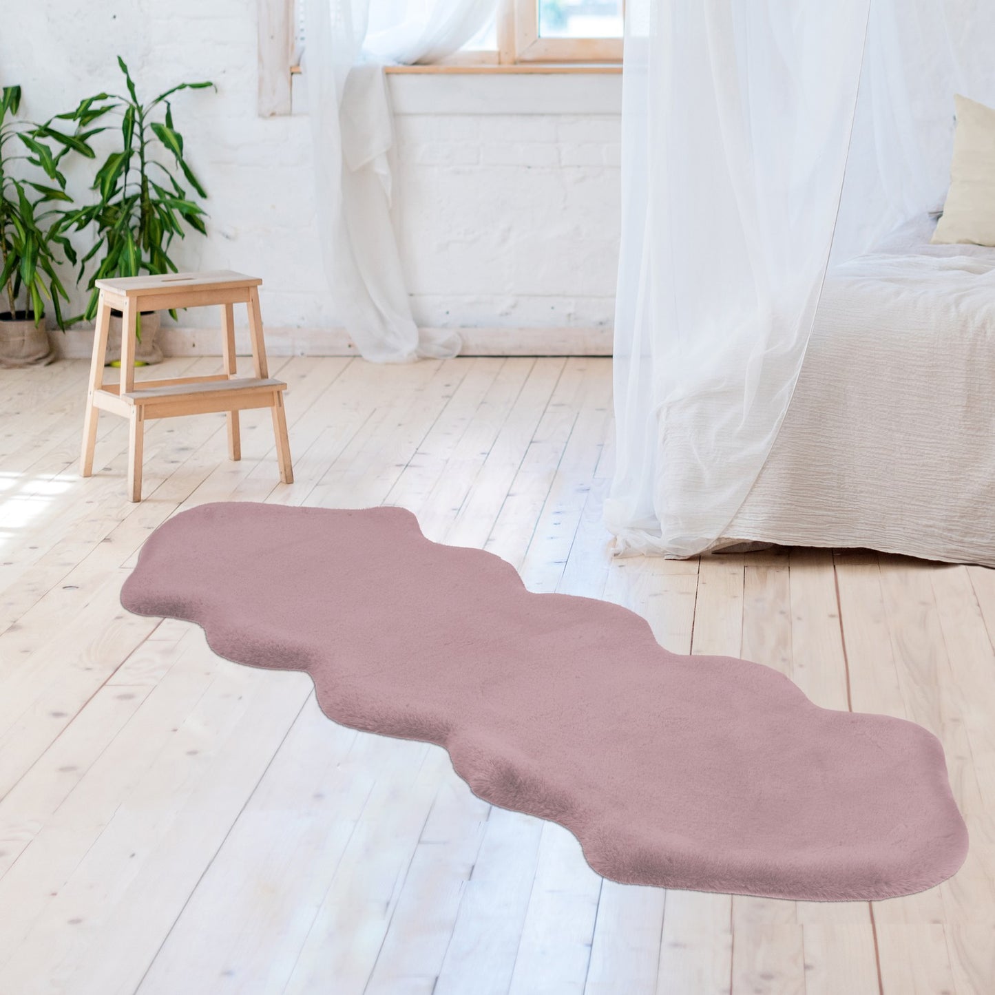 Rabbit Double Sheepskin 325 Langt Tæppe I Dobbelt Fåreskindsfacon - Billede 2