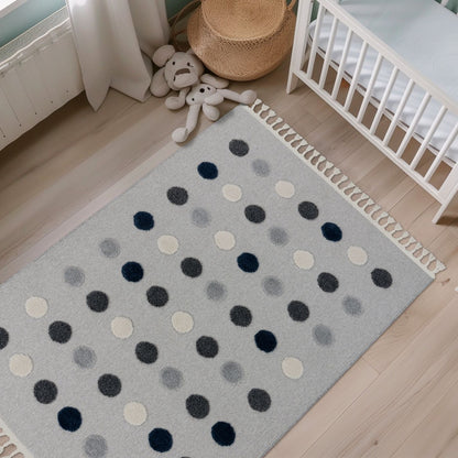 Modena 419 Dots Tæppe Med Prikdesign - Billede 4