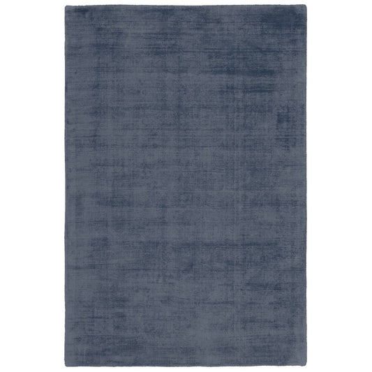 My Raaja 230 Denim Håndvævet Viskose Tæppe Med Silkeblødt Skær - Hovedbillede