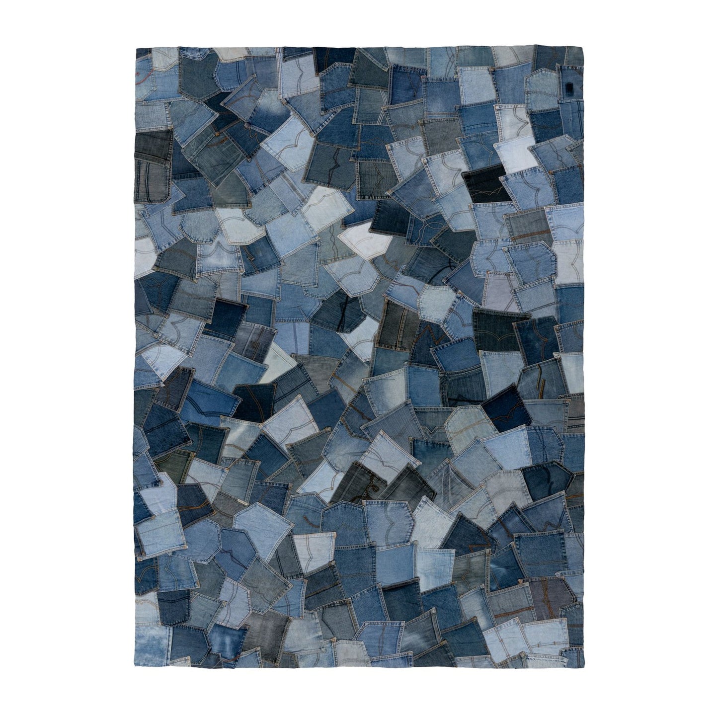 Urban Denim 490 Tæppe Med Patchwork Udtryk - Hovedbillede