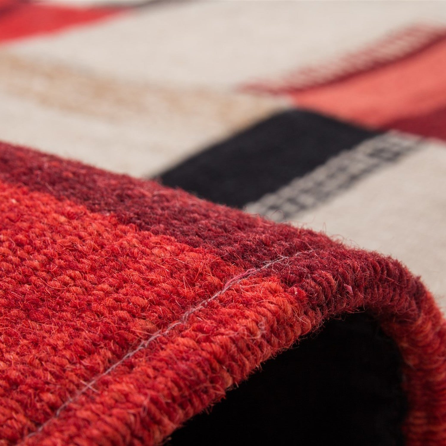 Radical 240 Tæppe Håndlavet I Patchwork Design - Billede 3