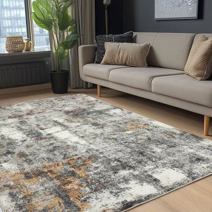Elegantica 329 Tæppe Abstrakt Akvareldesign I Terracotta - Billede 5