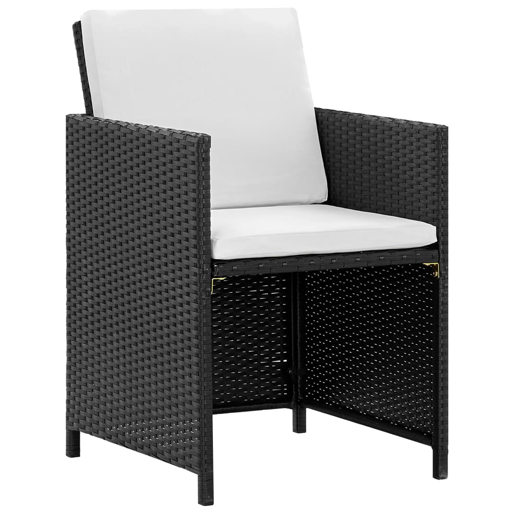 Udendørs Spisebordssæt Med Hynder Polyrattan
