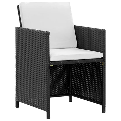 Udendørs Spisebordssæt Med Hynder Polyrattan