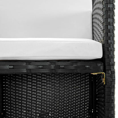 Udendørs Spisebordssæt Med Hynder Polyrattan
