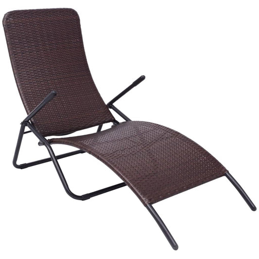 Liggestol Foldbar Polyrattan